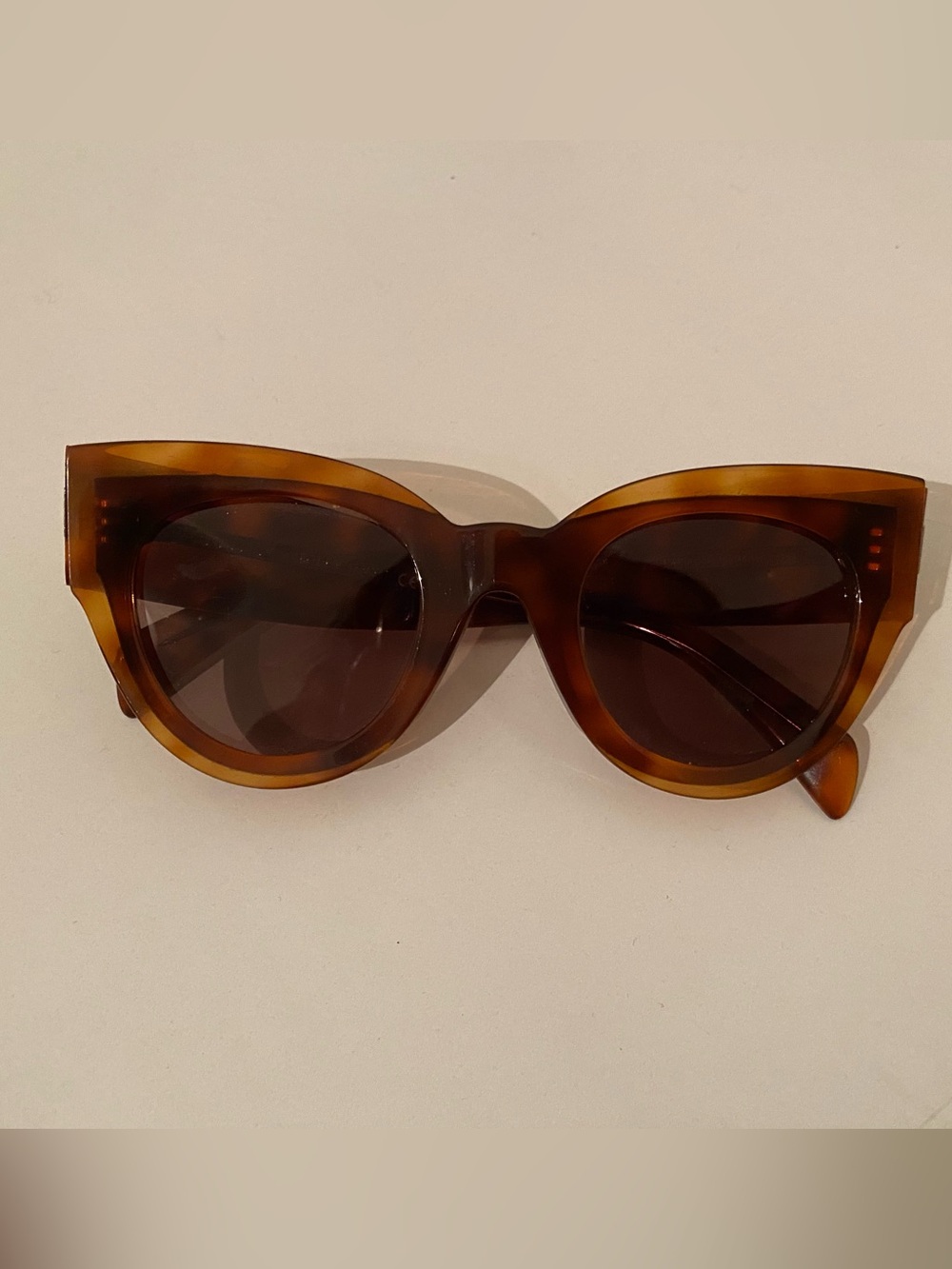 Celine tortoiseshell cat-eye sunglasses